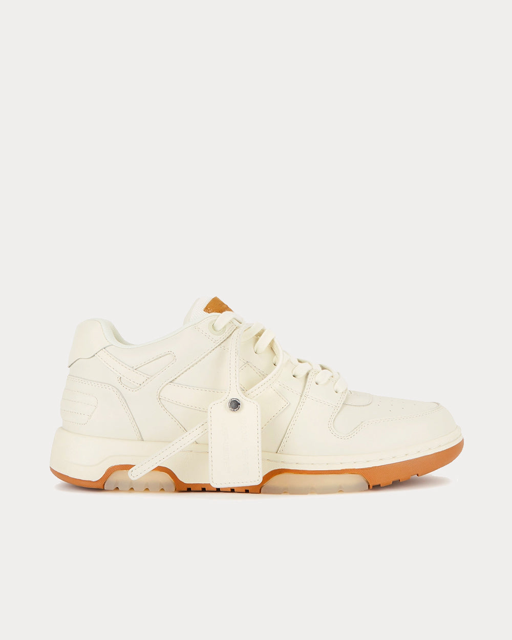 Off-White Out of Office Beige Low Top Sneakers - 1