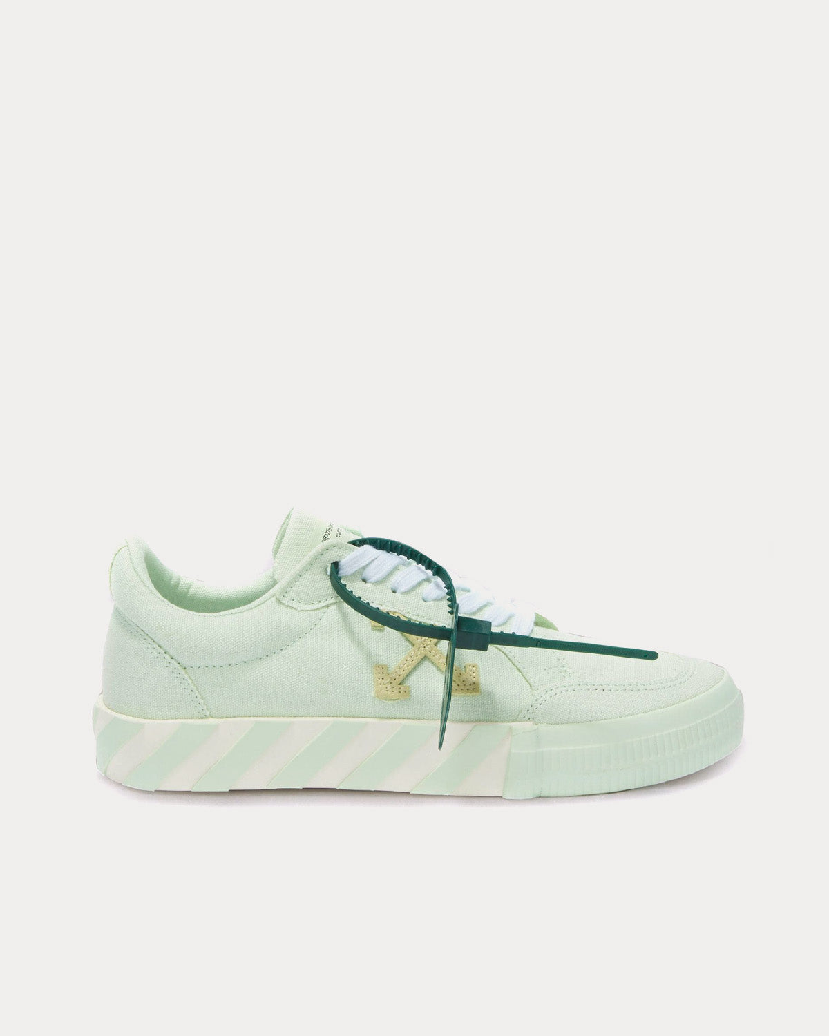 Off-White Low Vulcanized Canvas Mint / Mint Low Top Sneakers - 1