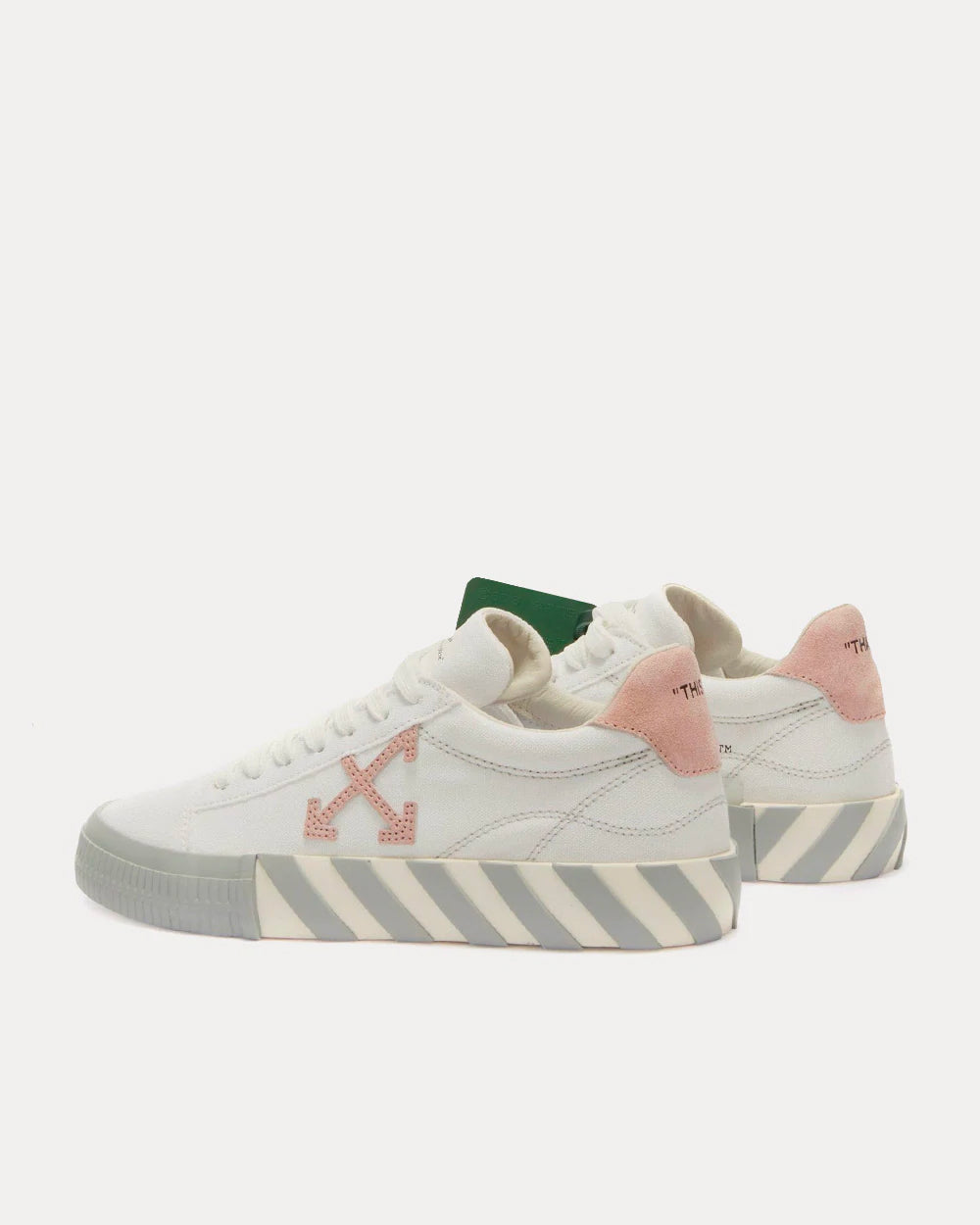 Off-White Vulcanized Low White / Pink Low Top Sneakers - 5