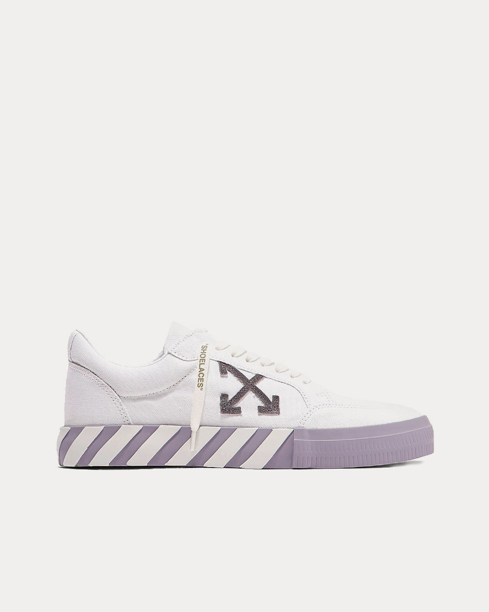 Off-White Vulcanized Eco Canas White / Grey Low Top Sneakers - 1