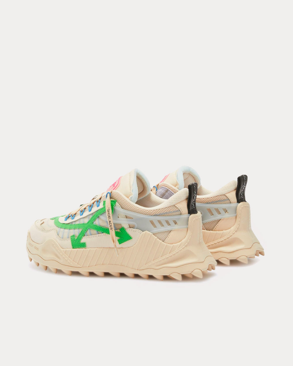 Off-White Odsy-2000 Beige / Green Low Top Sneakers - 4