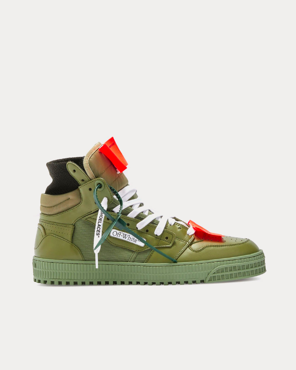 Off White Off Court 3.0 Military Green High Top Sneakers Sneak in Peace