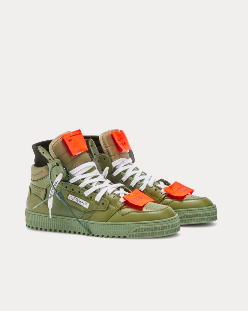 Off-White Off-Court 3.0 Military Green High Top Sneakers - 3