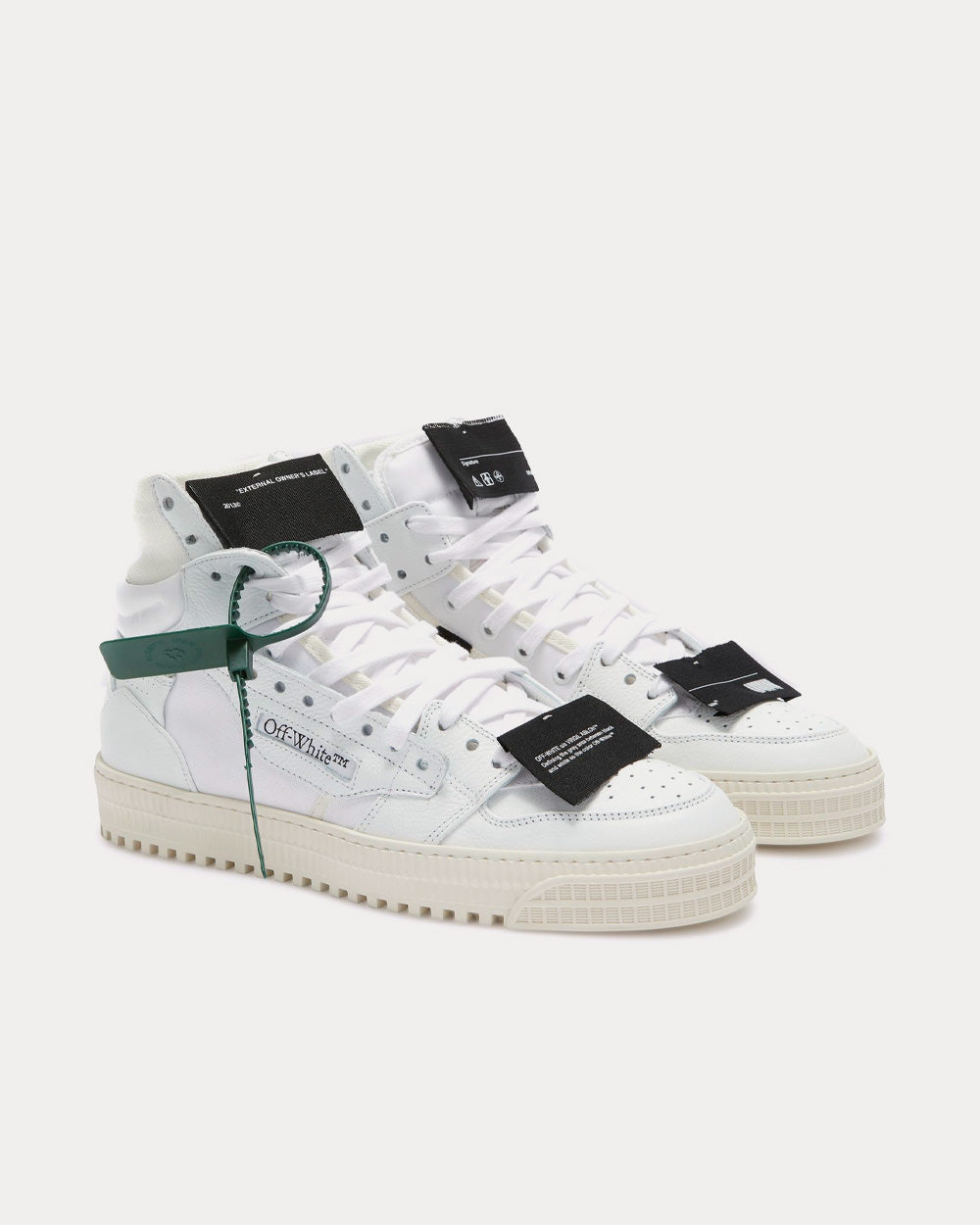 Off-White Off-Court 3.0 White / Black High Top Sneakers - 3