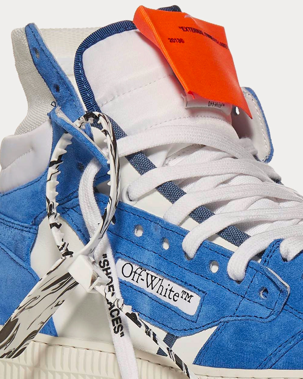 Off-White Off-Court 3.0 Blue / White High Top Sneakers - 4