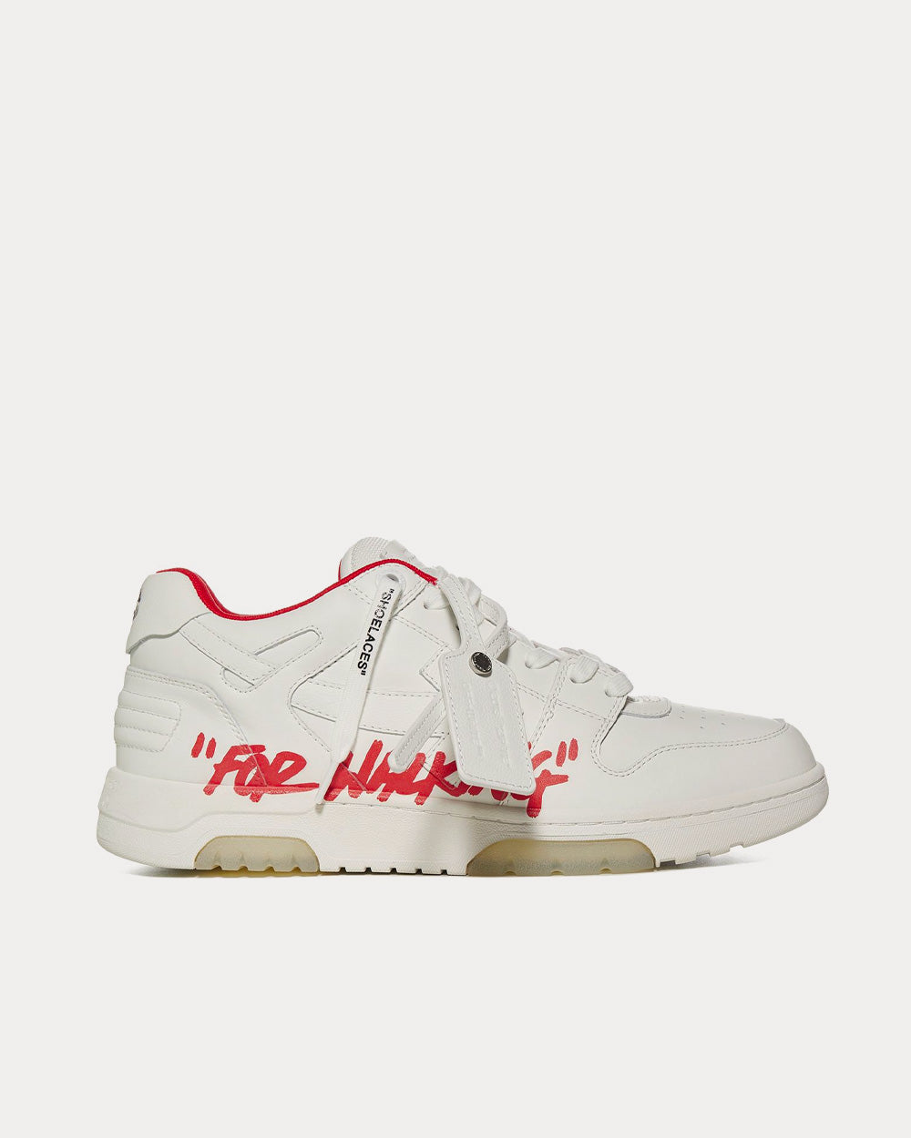 Off-White Out Of Office “ooo” Specials White / Red Low Top Sneakers - 1