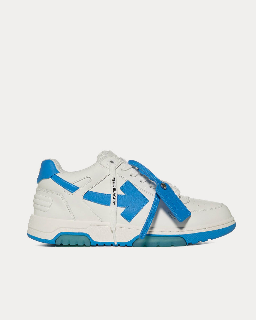 Off-White Out Of Office “ooo” White / Blue Low Top Sneakers - 1