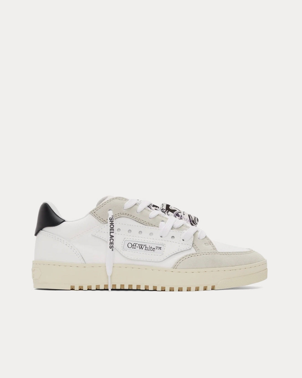 Off White 5.0 Vulcanized White Black Low Top Sneakers Sneak in Peace