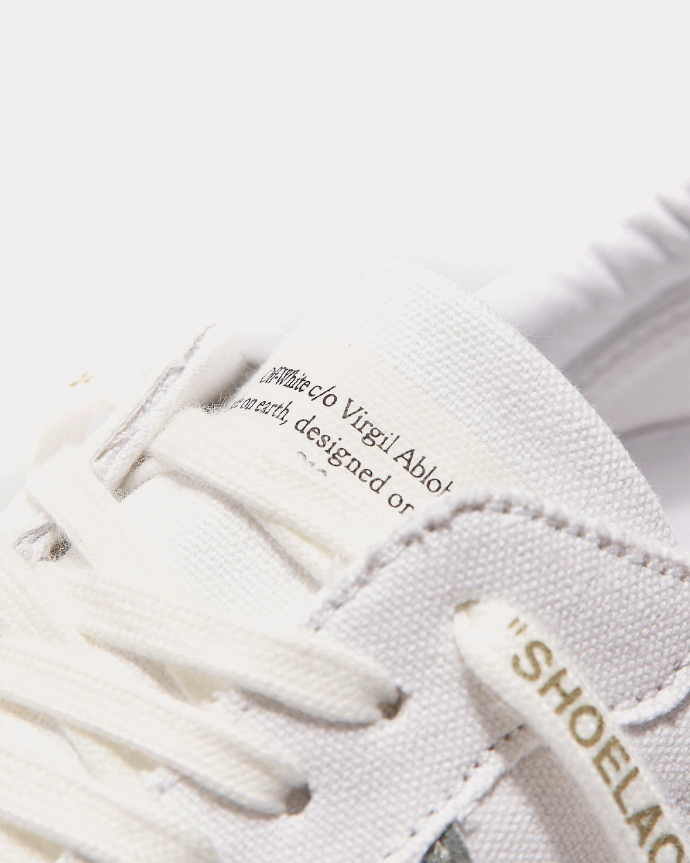 Off-White - Vulcanized Eco Canvas White Low Top Sneakers