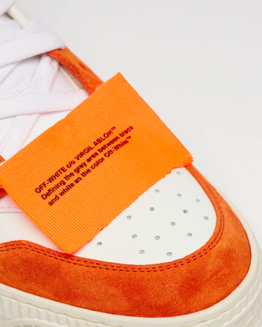 Off-White Off-Court 3.0 Orange / White High Top Sneakers - 4