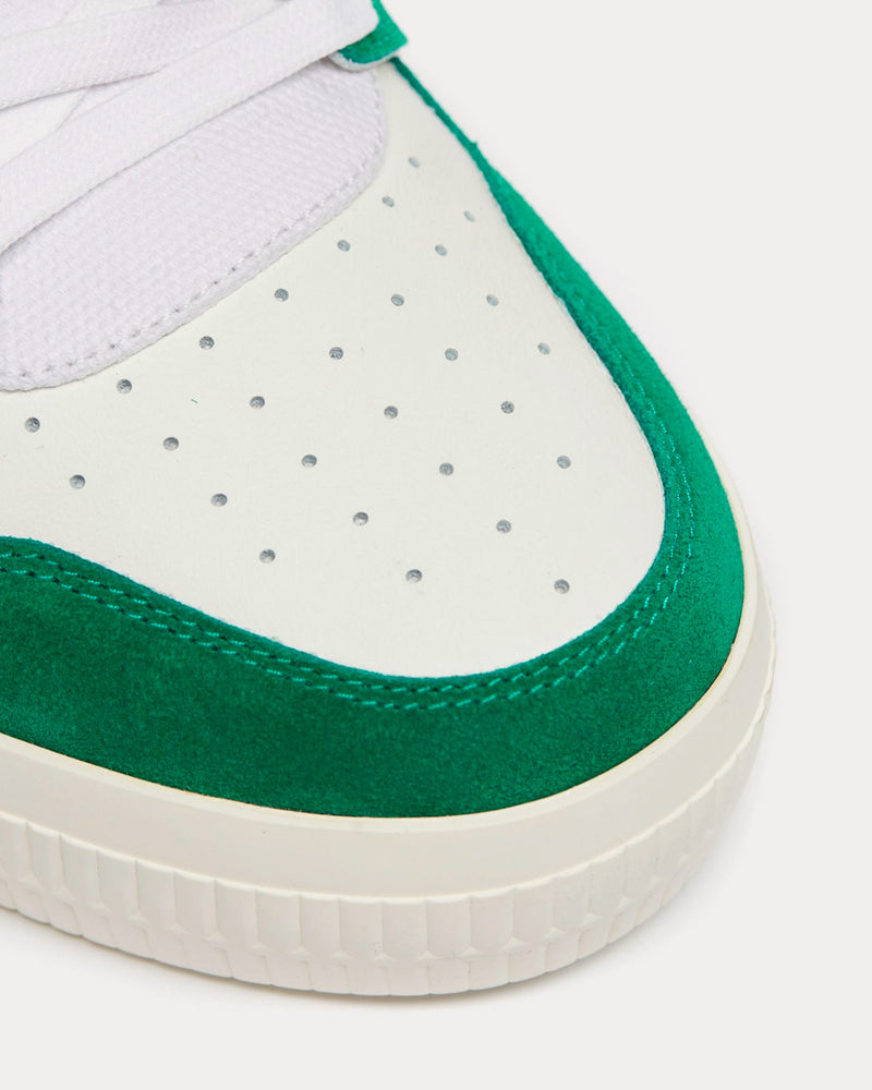 Off-White Vulcanized White / Green High Top Sneakers - 4