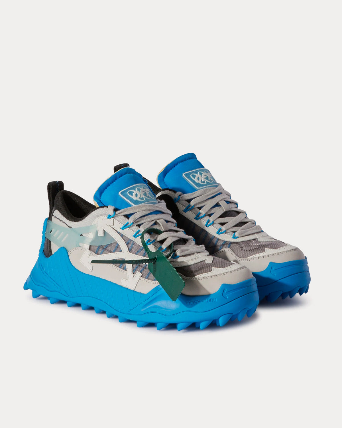 Off-White Odsy 1000 Dusty Blue / Grey / Black Low Top Sneakers - 3