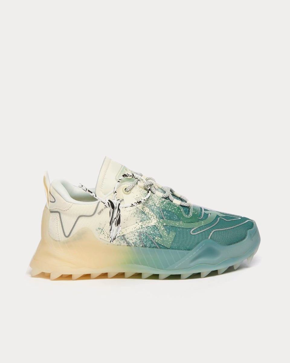 Off-White ODSY-1000 Green / Cream White Top Sneakers - Sneak in Peace