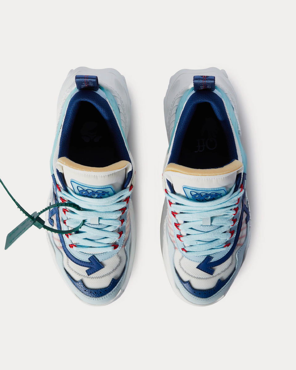 Off-White Odsy 1000 Light Blue / White / Navy Low Top Sneakers - Sneak ...