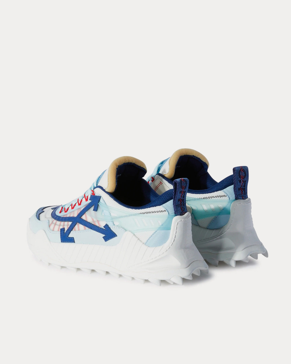 Off-White Odsy 1000 Light Blue / White / Navy Low Top Sneakers - 4