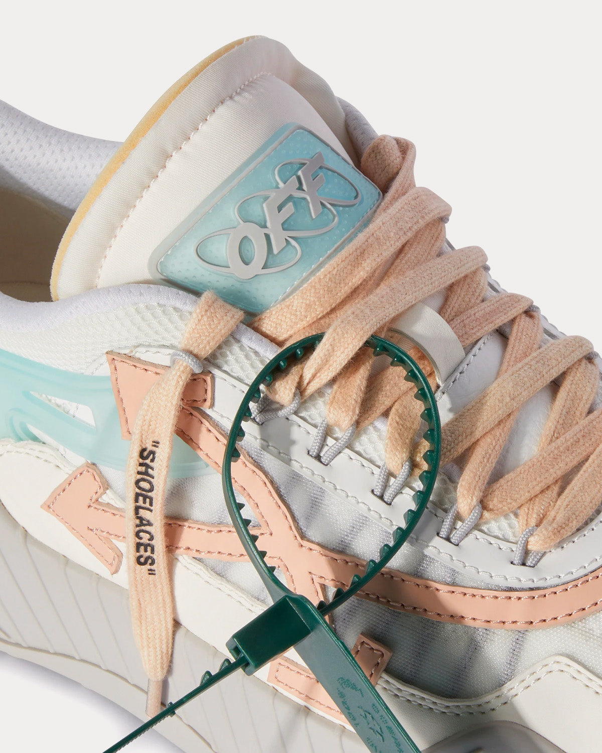 Off-White Odsy 1000 White / Grey / Pink Low Top Sneakers - 5