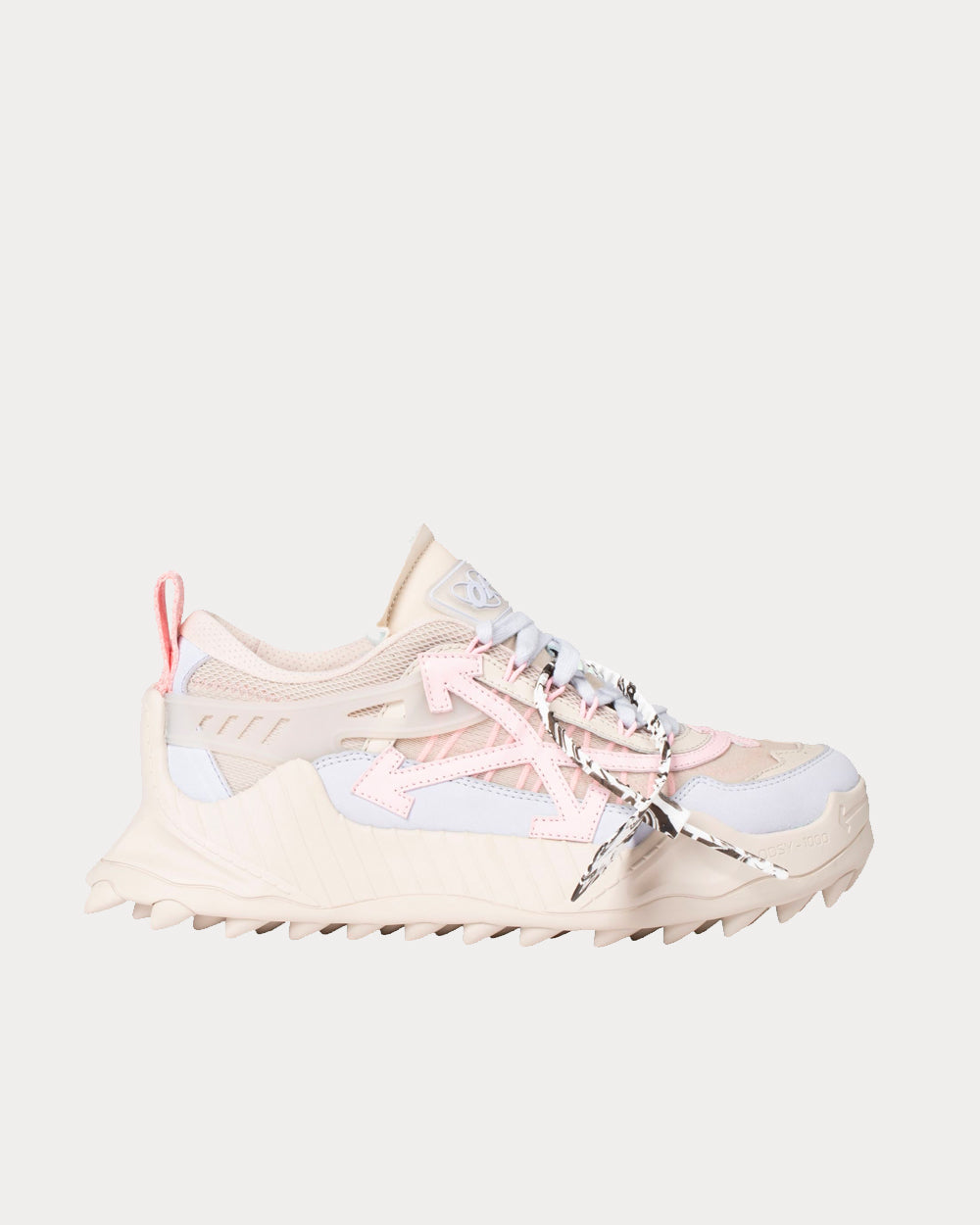 Off-White ODSY-1000 Beige Pink Low Top Sneakers - 1