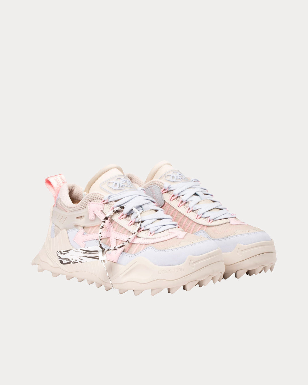 Off-White ODSY-1000 Beige Pink Low Top Sneakers - 2