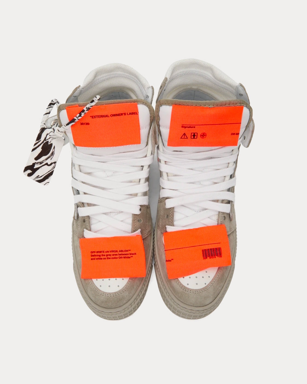 Off-White Off-Court 3.0 White / Beige High Top Sneakers - 2