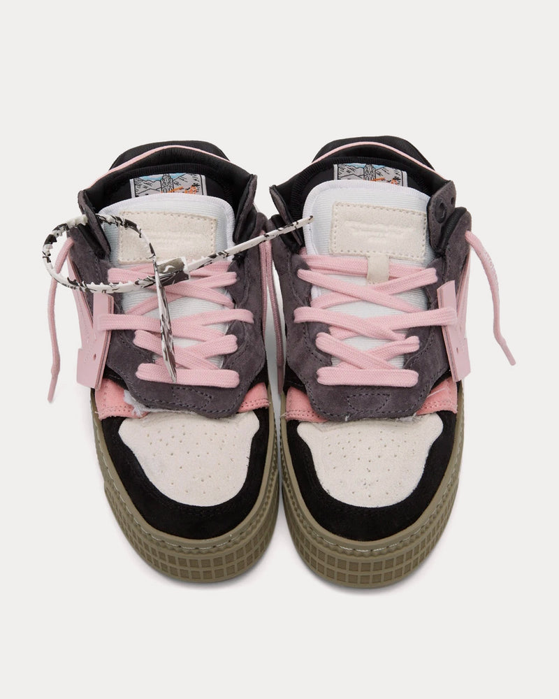 Off-White Floating Arrow Black / Pink Low Top Sneakers - 2