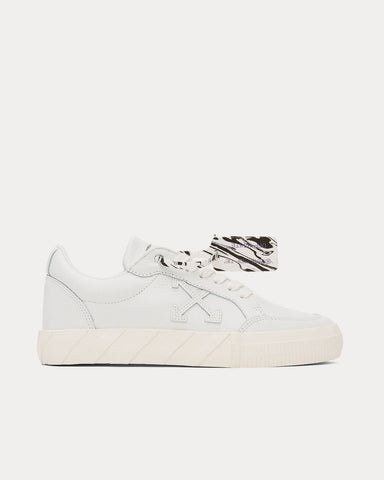 Off-White Vulcanized Leather White Low Top Sneakers