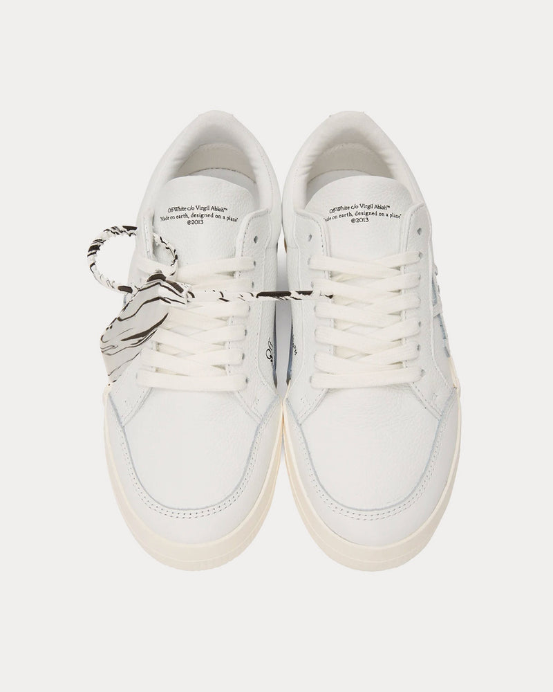 Off-White Vulcanized Leather White Low Top Sneakers - 2