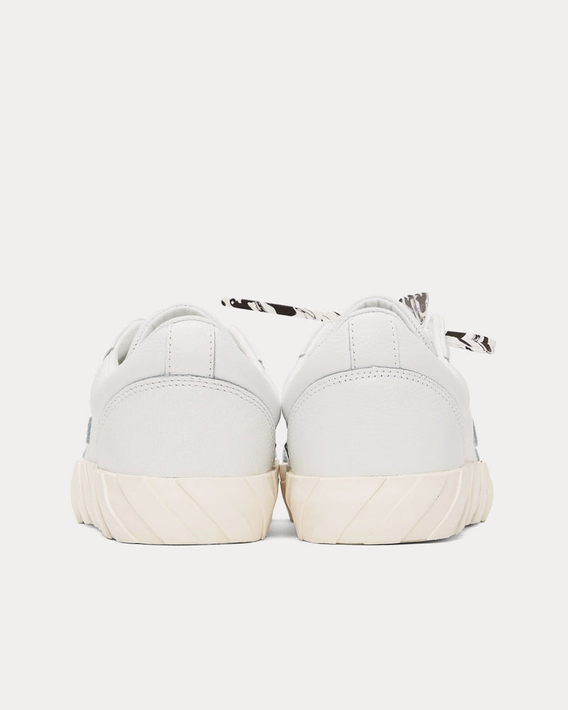 Off-White Vulcanized Leather White Low Top Sneakers - 3