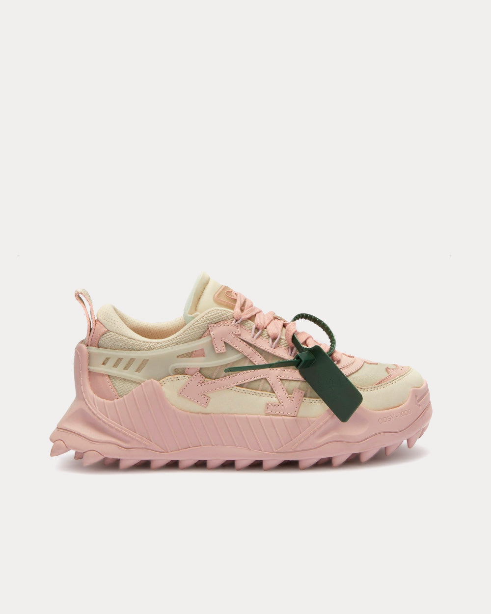 Off-White Odsy-1000 Beige / Pink Low Top Sneakers - Sneak in Peace