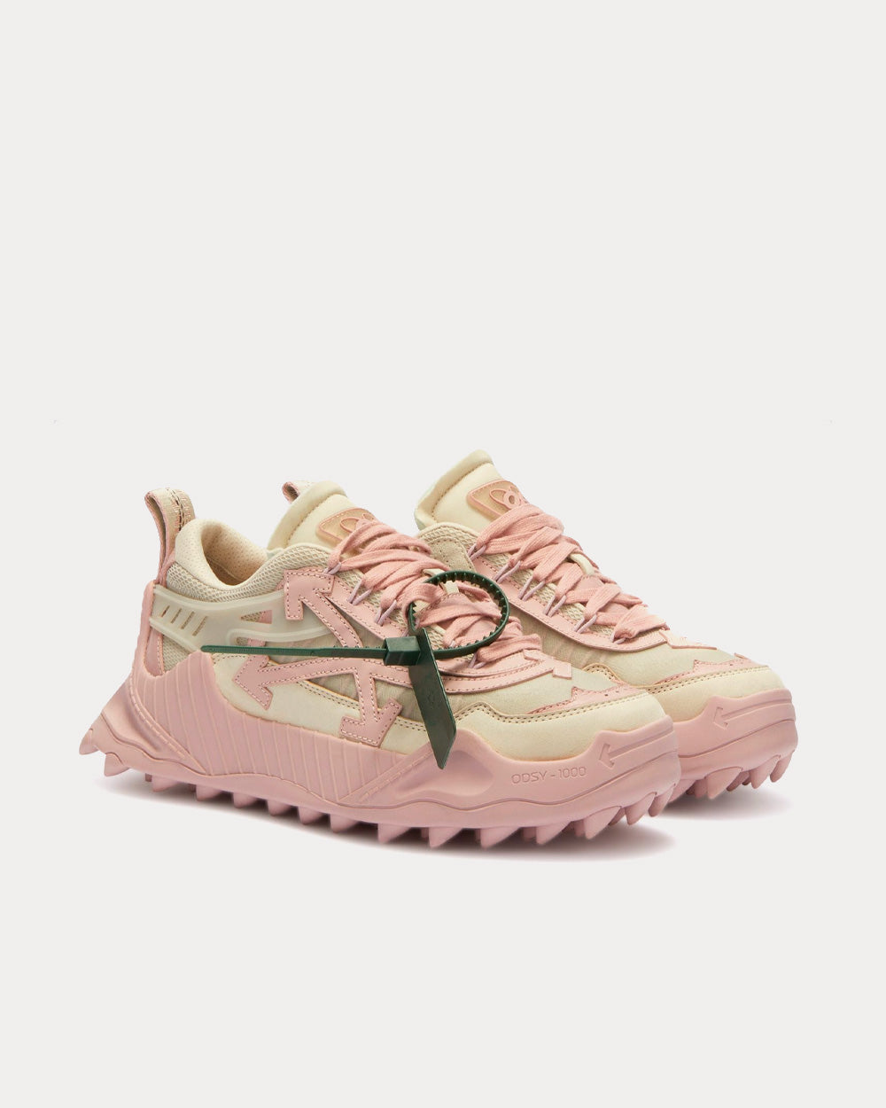 Off-White Odsy-1000 Beige / Pink Low Top Sneakers - 3