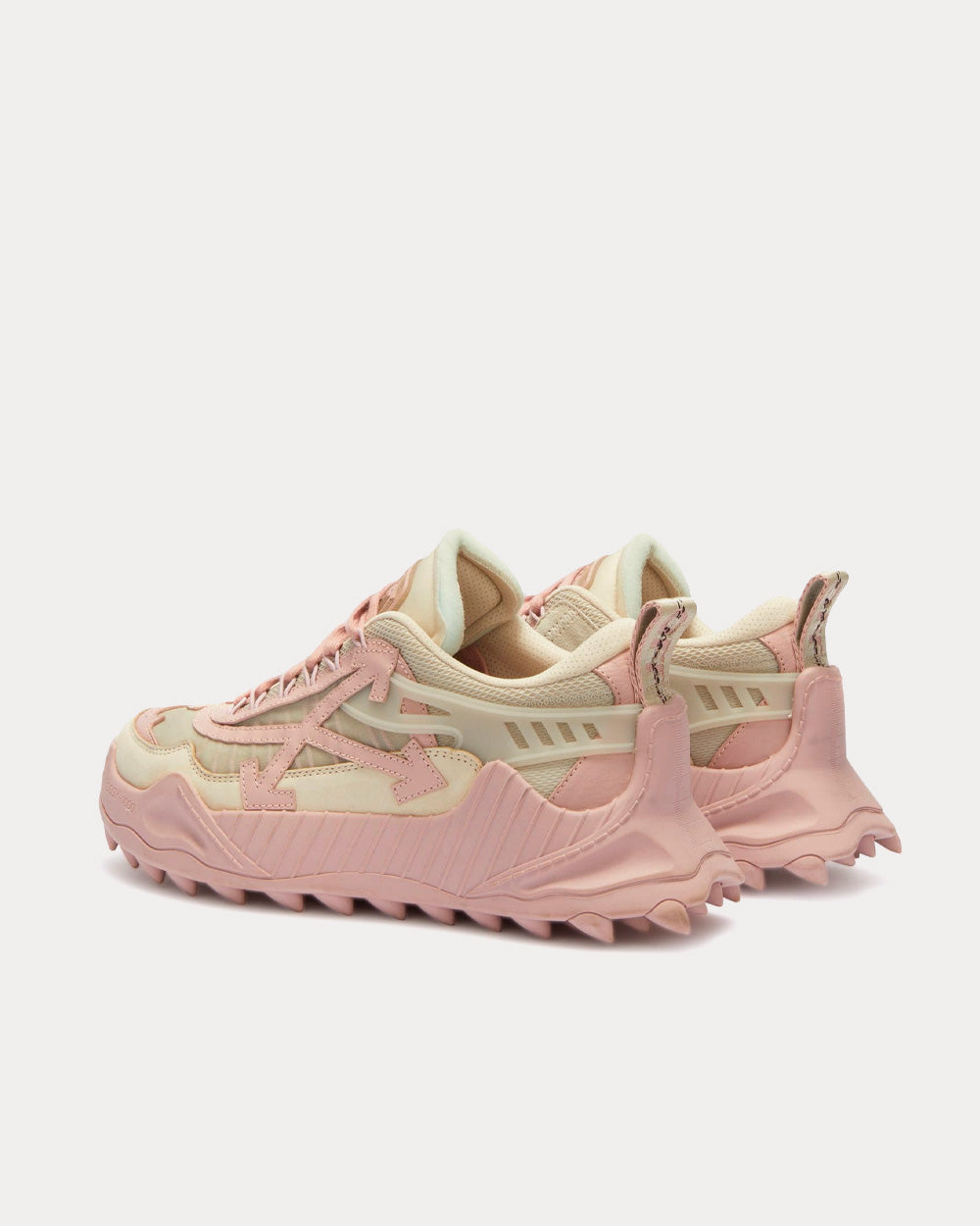 Off-White Odsy-1000 Beige / Pink Low Top Sneakers - 4