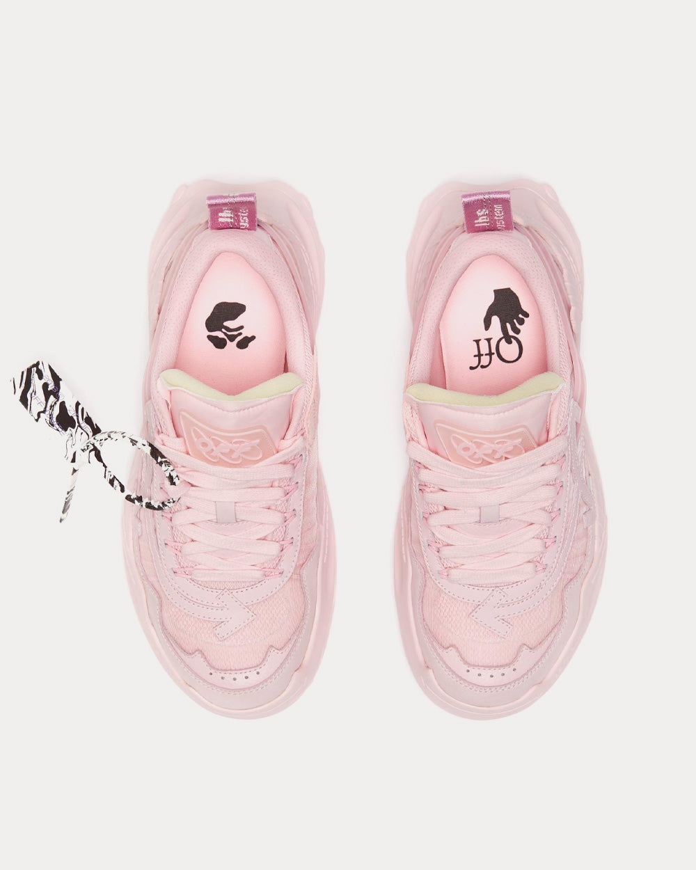 Off-White Odsy-1000 Pink / Pink Low Top Sneakers - 2