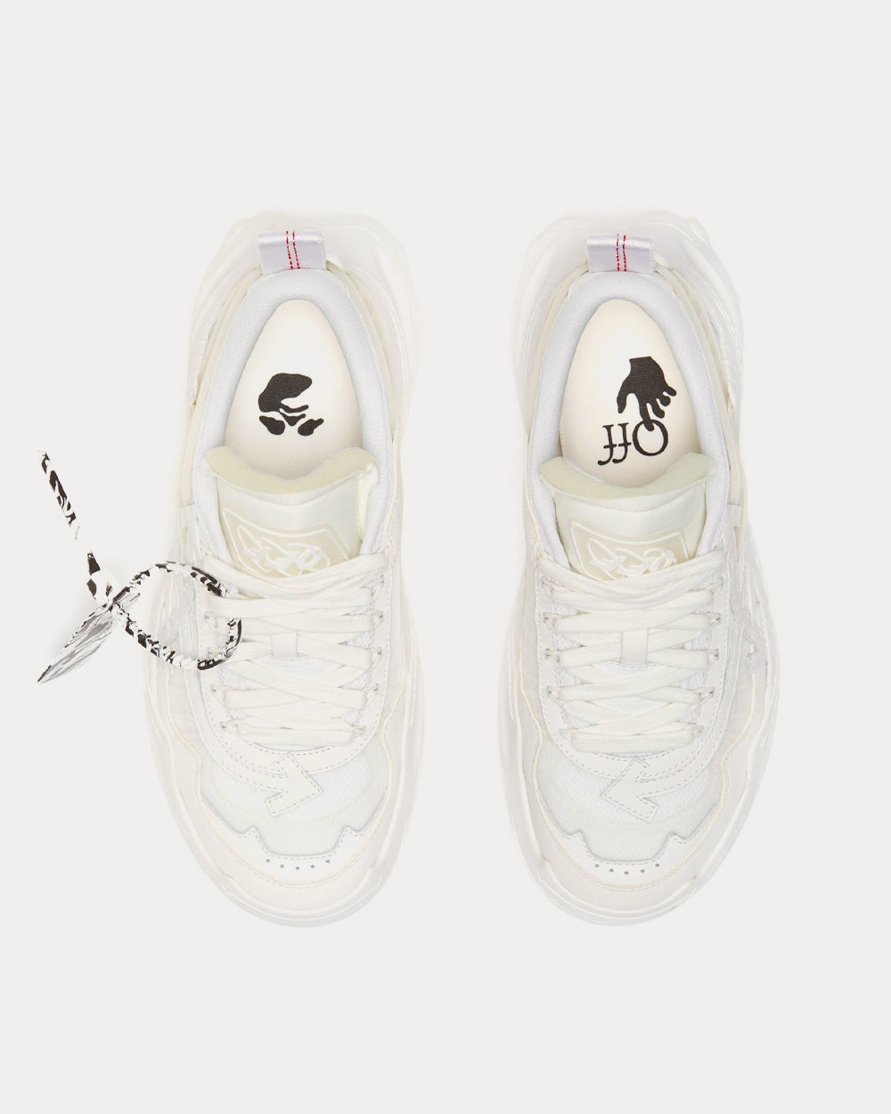 Off-White Odsy-1000 White / White Low Top Sneakers - 2