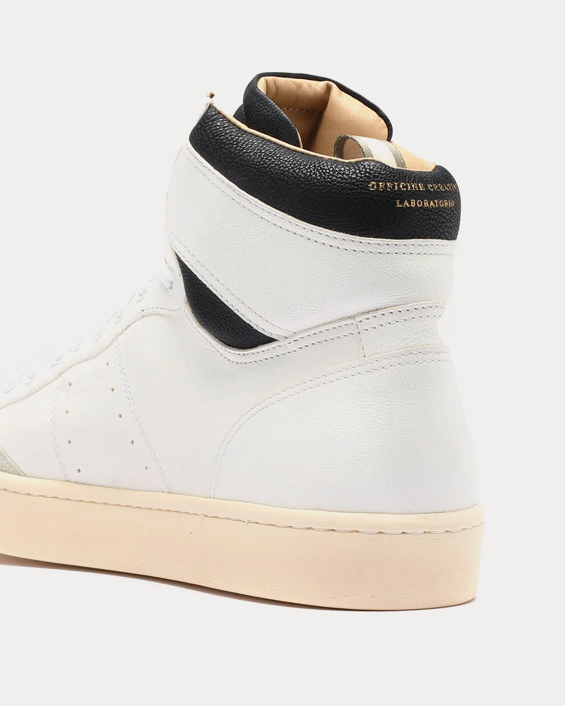 Officine Creative Knight 005 White / Black High Top Sneakers - 3