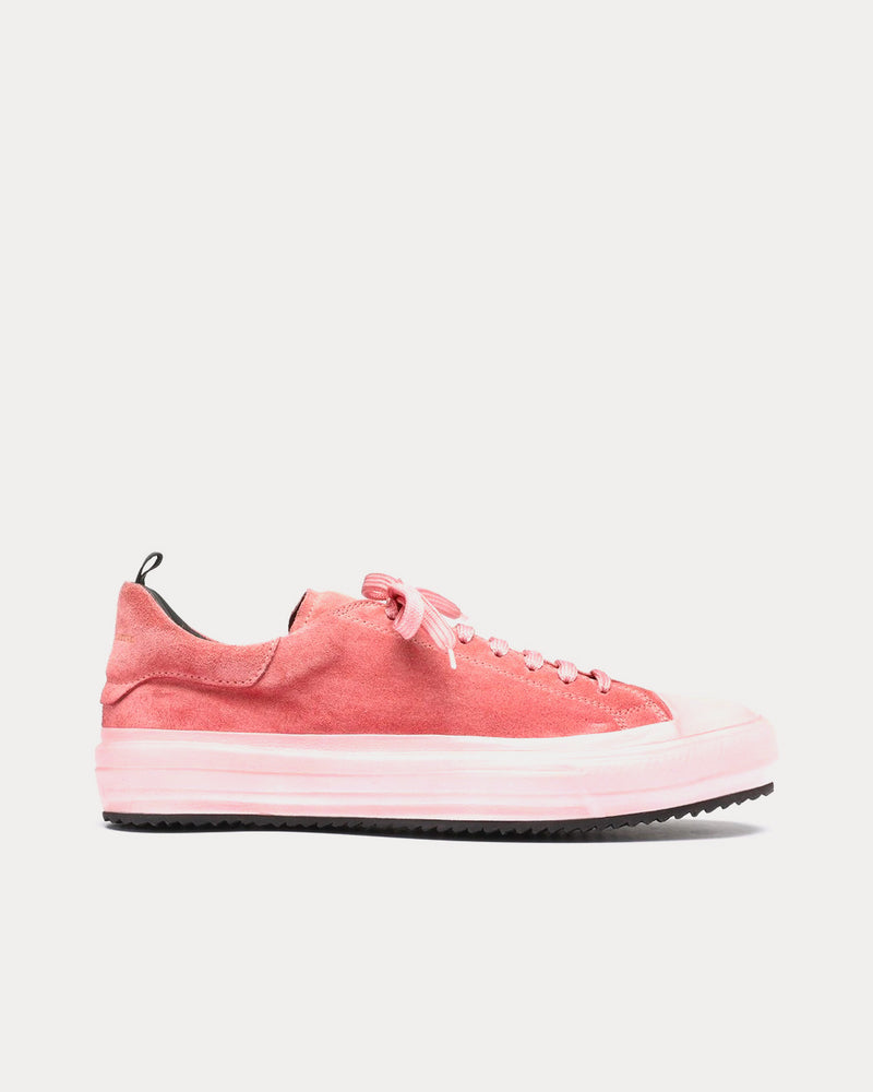 Officine Creative MES 009 Suede Dusty Rose Low Top Sneakers - 1