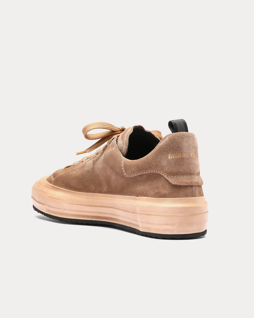 Officine Creative MES 009 Suede Taupe Low Top Sneakers - 3