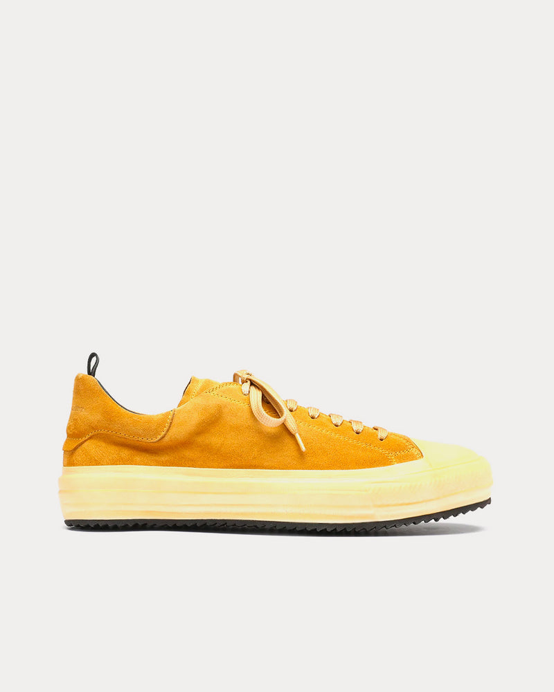 Officine Creative MES 009 Suede Yellow Low Top Sneakers - 1