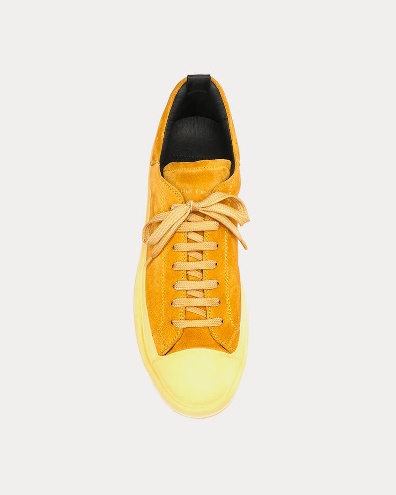 Officine Creative MES 009 Suede Yellow Low Top Sneakers - 2