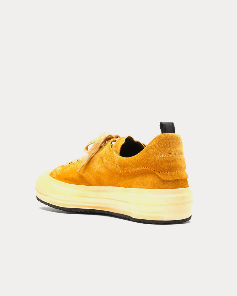 Officine Creative MES 009 Suede Yellow Low Top Sneakers - 3