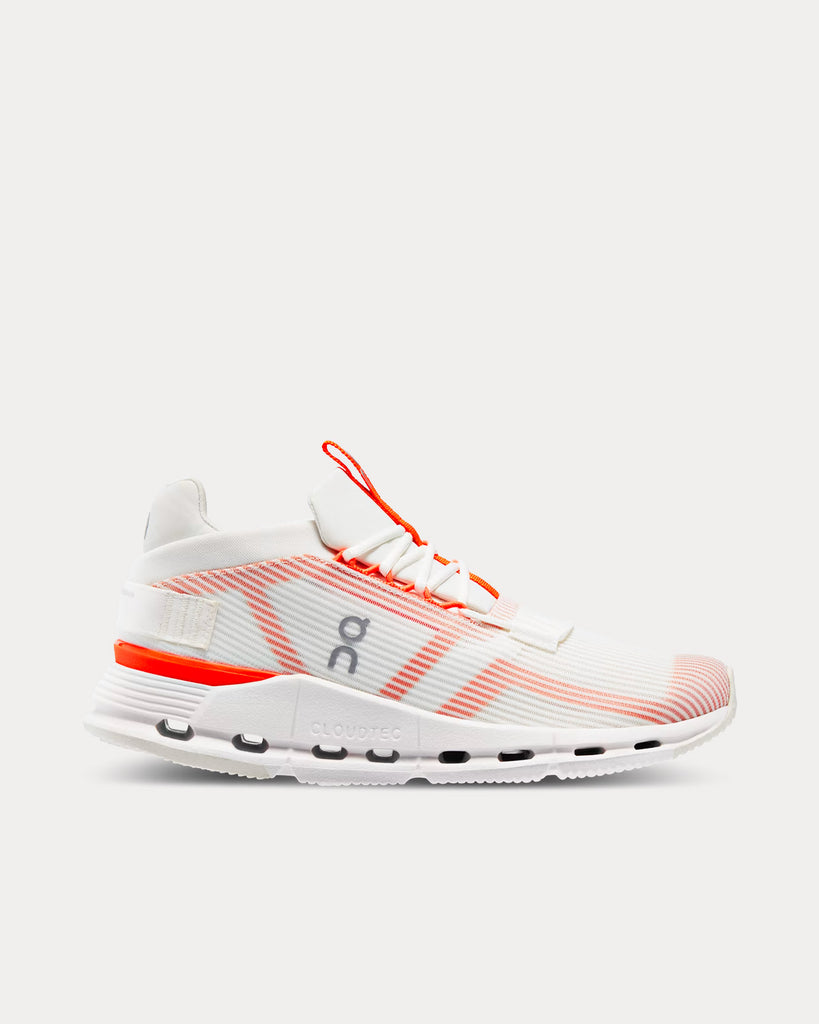 On Running Cloudnova Void Undyed White / Flame Running Shoes - Sneak in ...