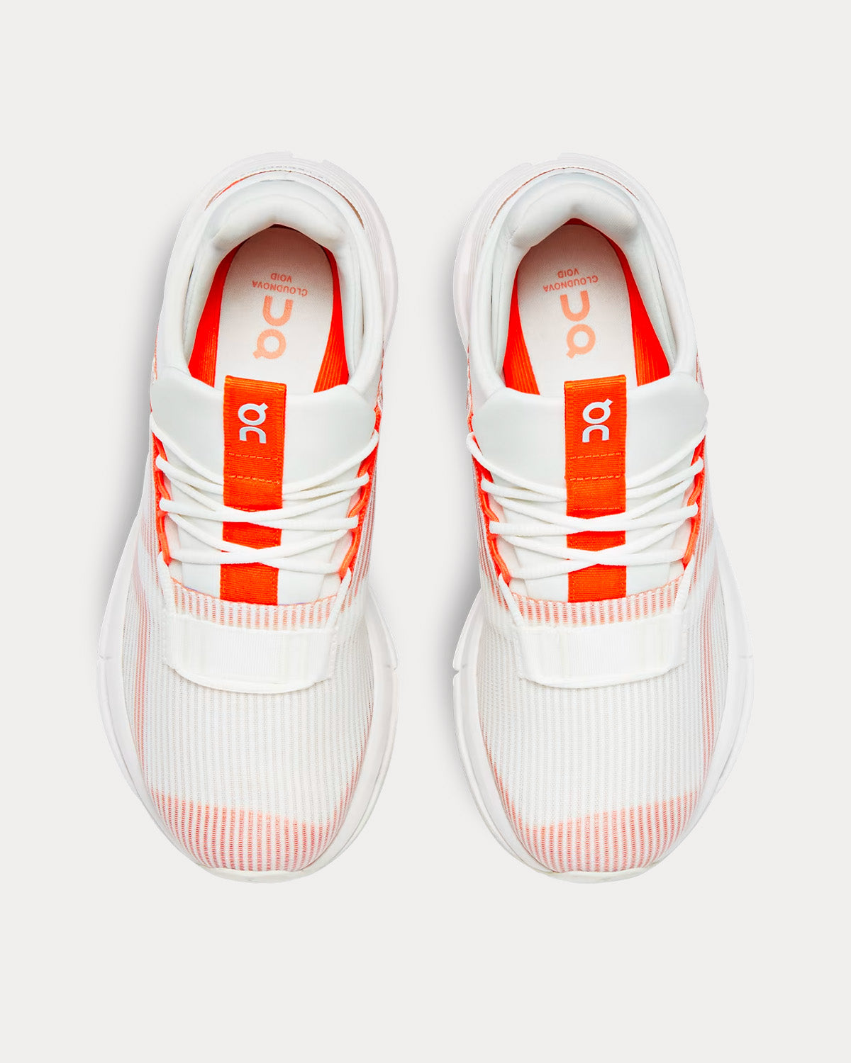 On Running Cloudnova Void Undyed White / Flame Running Shoes - 2