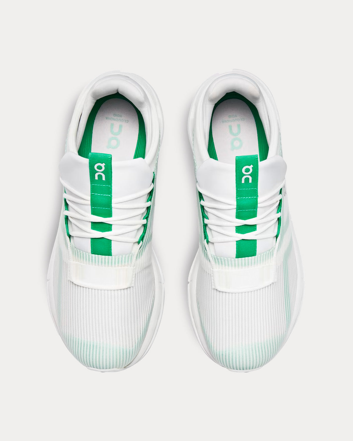 On Running Cloudnova Void Undyed White / Mint Running Shoes - 2