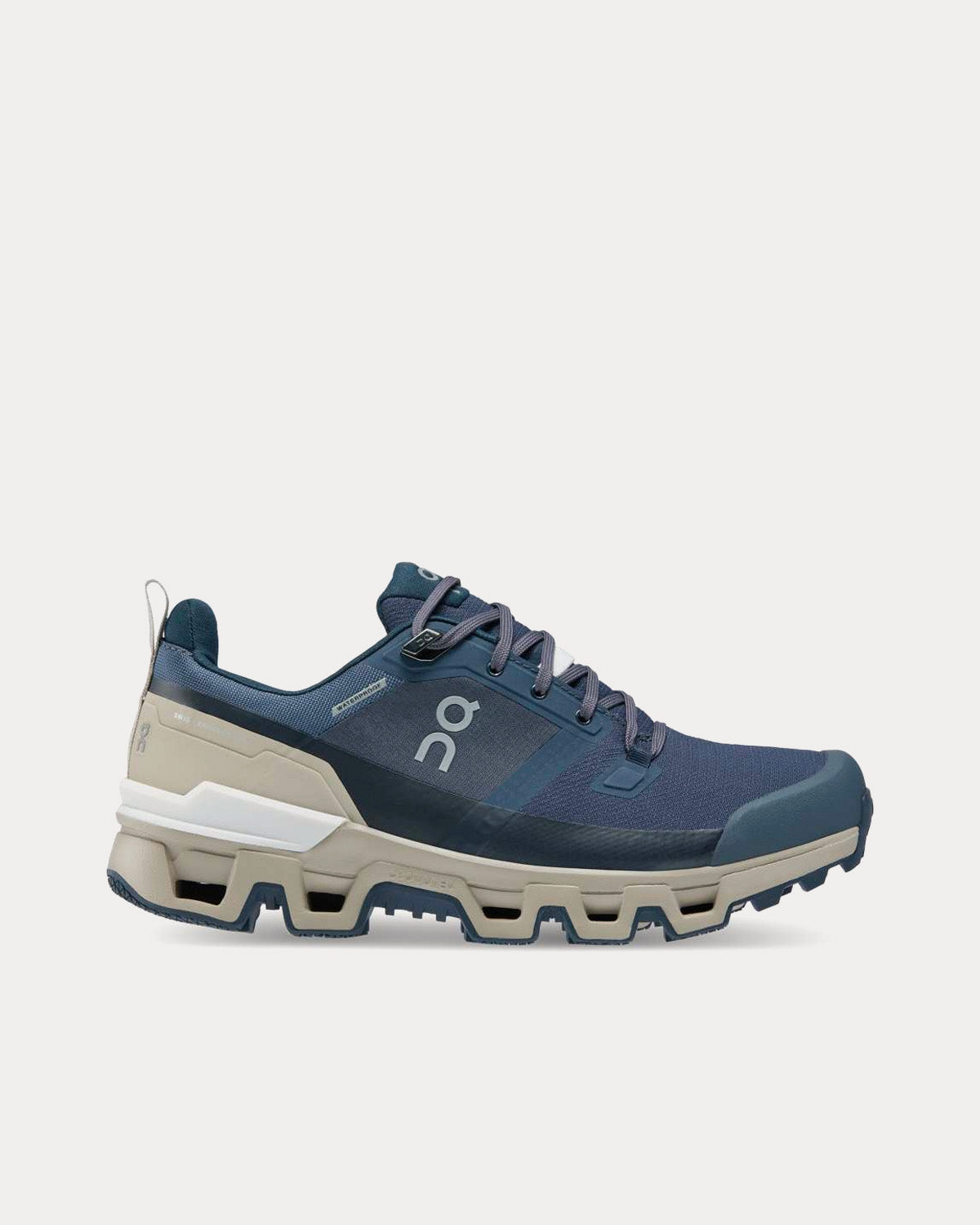 On Running Cloudwander Waterproof Navy / Desert Running Shoes - 1