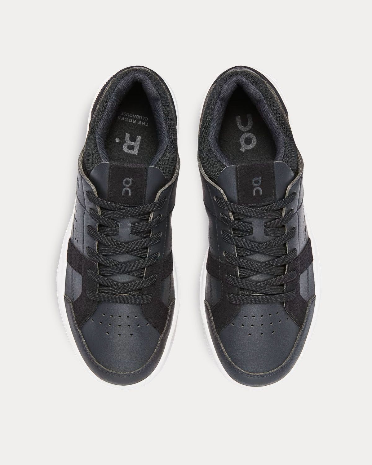 On Running THE ROGER Clubhouse Black / White Low Top Sneakers - 2