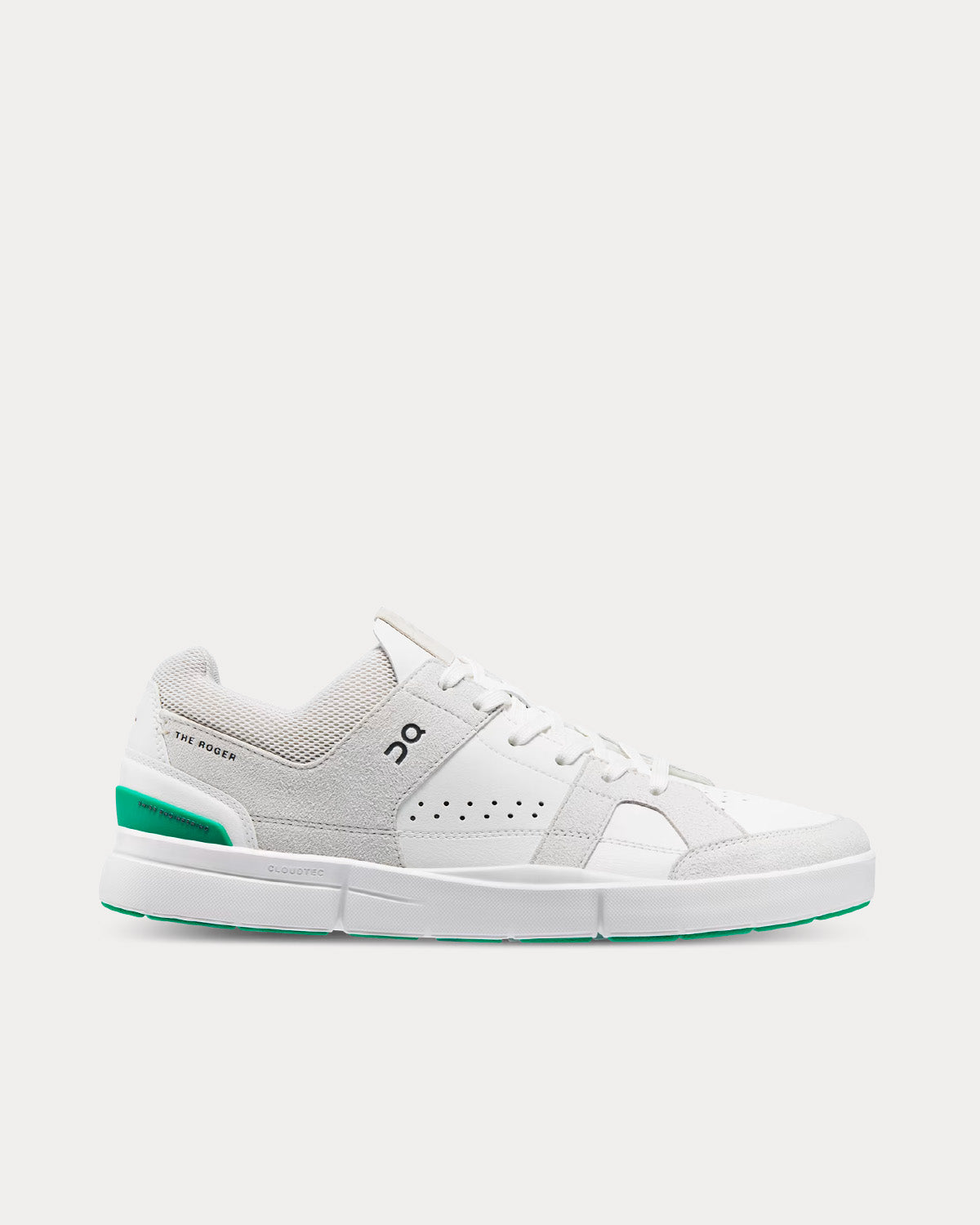 On Running THE ROGER Clubhouse Frost / Mint Low Top Sneakers - 1