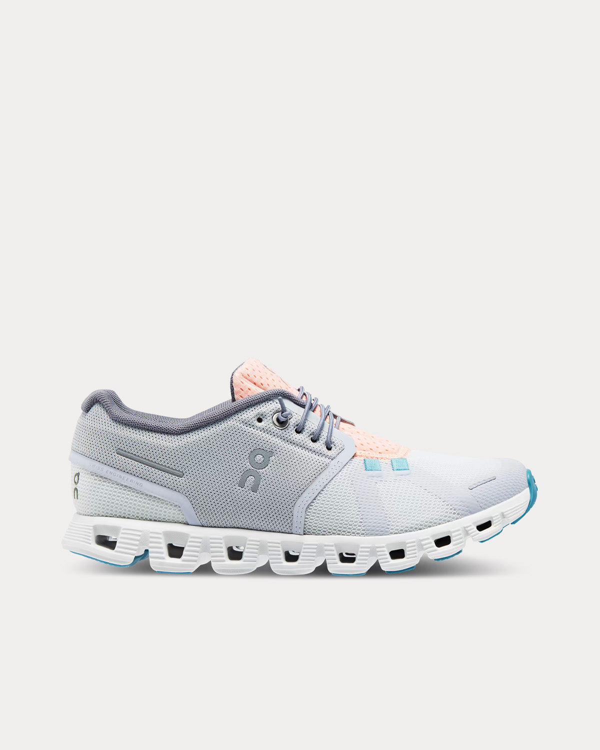 On Running Cloud 5 Glacier / Undyed-White Running Shoes - 1