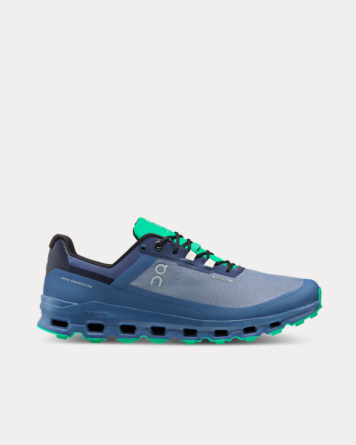 On Running - Cloudvista Waterproof Metal / Denim Running Shoes