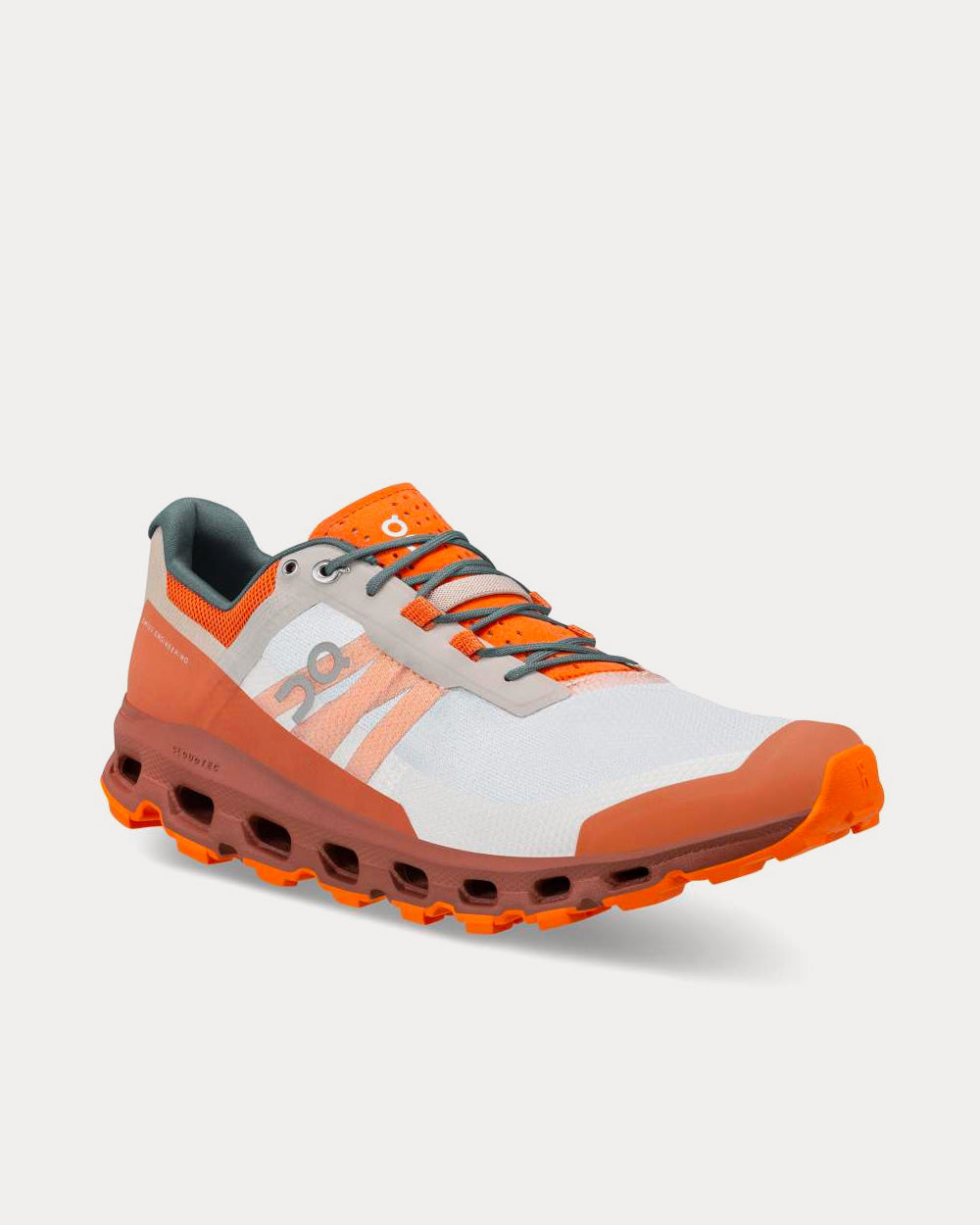 On Running Cloudvista White / Rust Running Shoes - 3