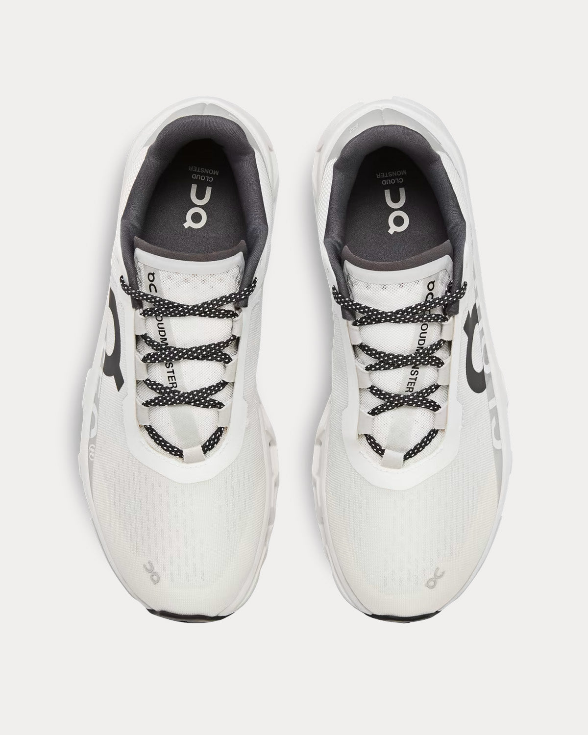 On Running Cloudmonster Undyed-White / White Running Shoes - 2