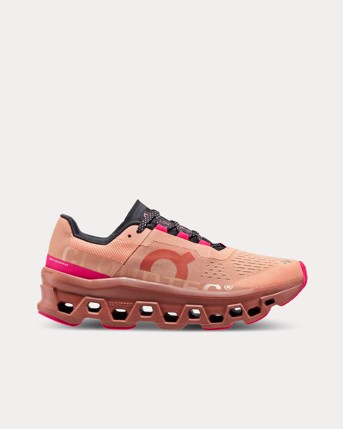 On Running Cloudmonster Rose / Cork Running Shoes - 1