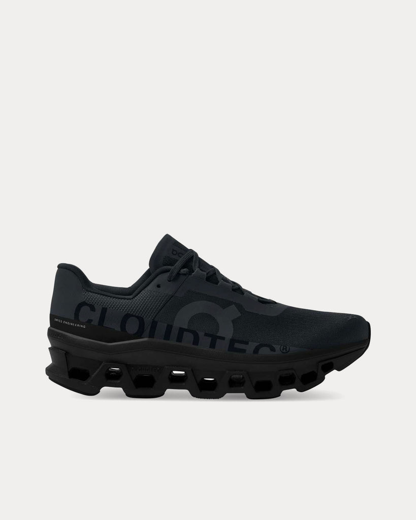 On Running Cloudmonster All Black Running Shoes - Sneak in Peace